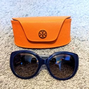 Tory Burch sunglasses dark blue + case